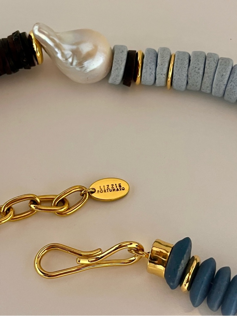 LIZZIE FORTUNATO Tavira Beaded Necklace in Multi - Picture 4 of 4